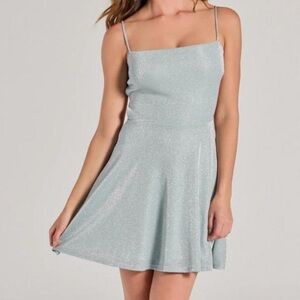 Windsor Sparkling Light Blue Mini Dress